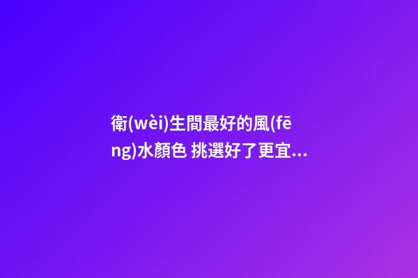 衛(wèi)生間最好的風(fēng)水顏色 挑選好了更宜人